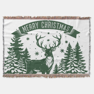 Merry Christmas Throw Blanket