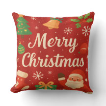 Merry Christmas Throw Pillow