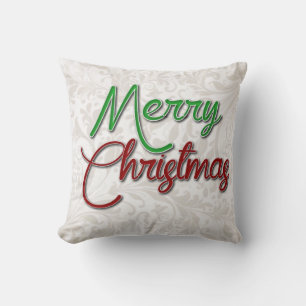 Merry Christmas Throw Pillow
