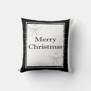 Merry Christmas Throw Pillow, Angels  Cushion