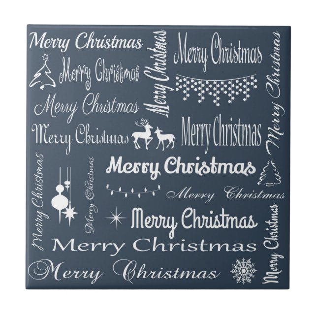 Merry Christmas Tile (Front)