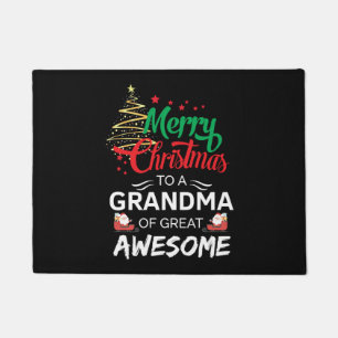 Merry Christmas to a Grandma of Great Awesome Doormat