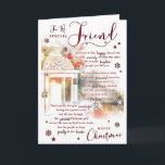 Merry Christmas to a Very Special Friend Christmas Card<br><div class="desc">"Merry Christmas to a Very Special Friend Christmas Card" is a heartwarming way to convey your warm wishes and celebrate your special friendship during the holiday season. This card is perfect for showing your appreciation and spreading joy to a friend who holds a special place in your heart. It's a...</div>