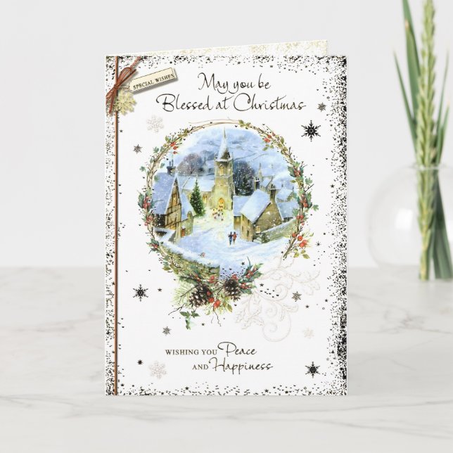 Merry Christmas to a Very Special Friend Christmas Card (Front)