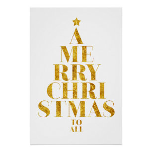 Merry Christmas to All Graphic Holiday Poster