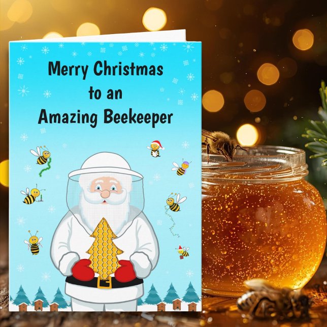 Merry Christmas to an Amazing Beekeeper Card (Creator Uploaded)