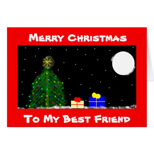 Merry Christmas, To My Best Friend Card | Zazzle.com.au