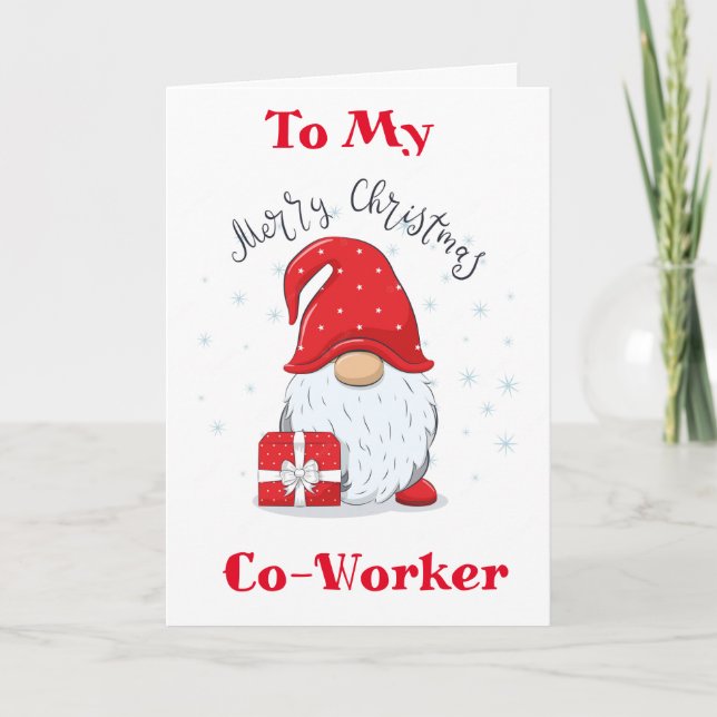 MERRY CHRISTMAS TO **MY CO-WORKER** HOLIDAY CARD (Front)