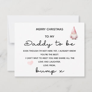 MERRY CHRISTMAS TO MY DADDY TO BE FROM BUMP CARD