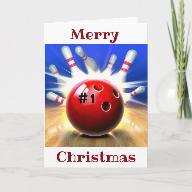 MERRY CHRISTMAS TO MY ***FAVORITE BOWLER*** HOLIDAY CARD (Front)