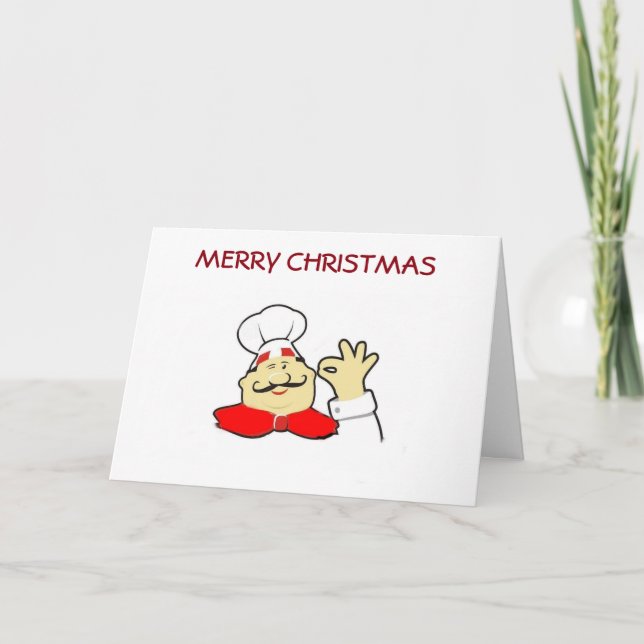 MERRY CHRISTMAS TO MY FAVORITE CHEF HOLIDAY CARD (Front)