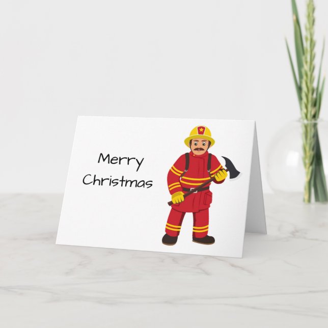 *MERRY CHRISTMAS* TO MY ***FAVORITE FIREMAN*** CARD (Front)