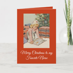 Merry Christmas to my Favorite Nurse Holiday Card