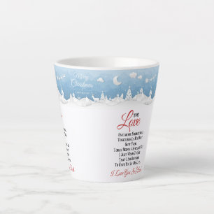 Merry Christmas To My Love,Christmas gift Latte Mug
