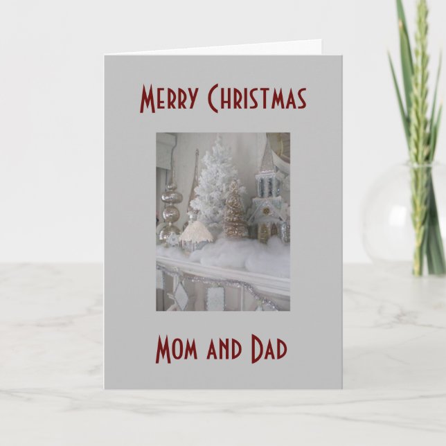 MERRY CHRISTMAS TO **MY PARENTS** HOLIDAY CARD (Front)