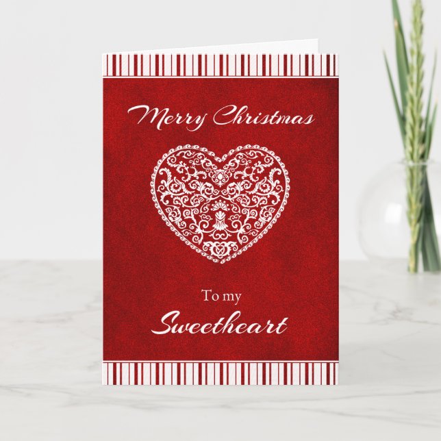 Merry Christmas to my Sweetheart Holiday Card (Front)