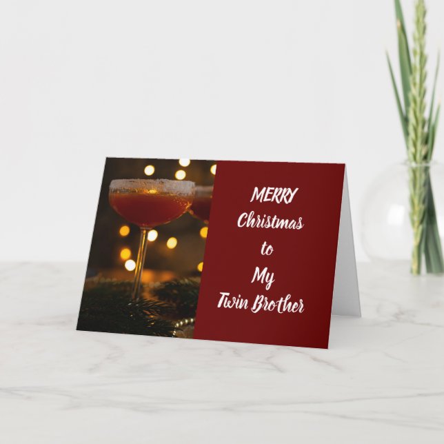 **MERRY CHRISTMAS TO MY TWIN BROTHER** CARD (Front)