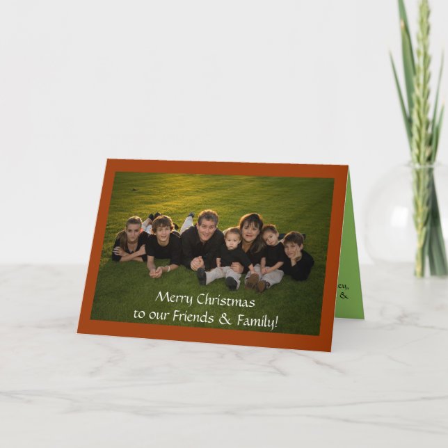 Merry Christmas to our Friends & Family Holiday Card (Front)