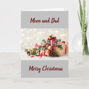 MERRY CHRISTMAS TO PARENTS my BEST GIFT! Card