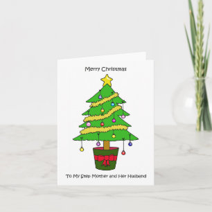 Merry Christmas to Step Mother and Her Husband Card