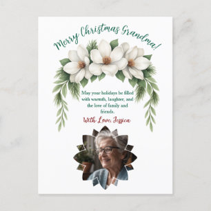 Merry Christmas to the Most Amazing Grandma Holiday Postcard
