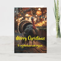 Merry Christmas to vegetarians and vegans.