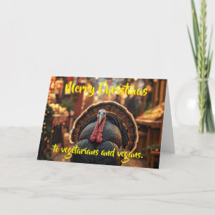 Merry Christmas to vegetarians and vegans. Card