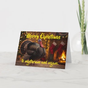Merry Christmas to vegetarians and vegans. Card