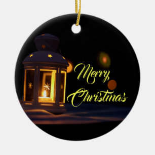 Merry Christmas to you and your family! Ceramic Ornament