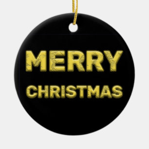 Merry Christmas to you and your family! Ceramic Ornament