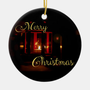 Merry Christmas to you and your family! Ceramic Ornament