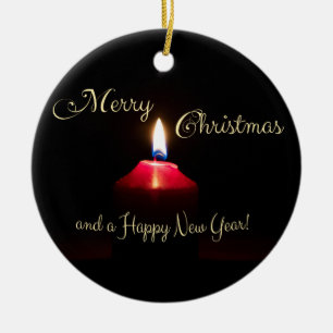 Merry Christmas to you and your family! Ceramic Ornament