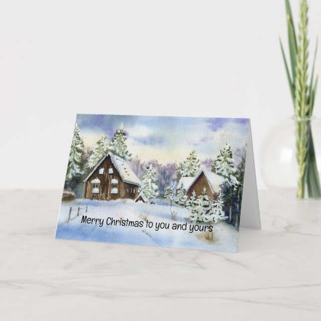 Merry Christmas to you and yours Christmas Card (Front)