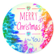 MERRY CHRISTMAS TO YOU STICKER