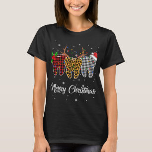 Merry Christmas Tooth Costume Dental Assistant Xma T-Shirt