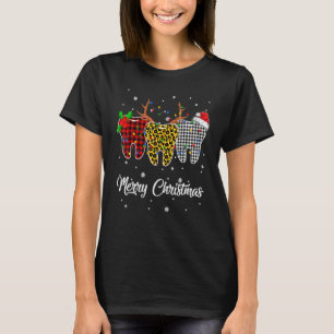 Merry Christmas Tooth Costume Dental Assistant Xma T-Shirt