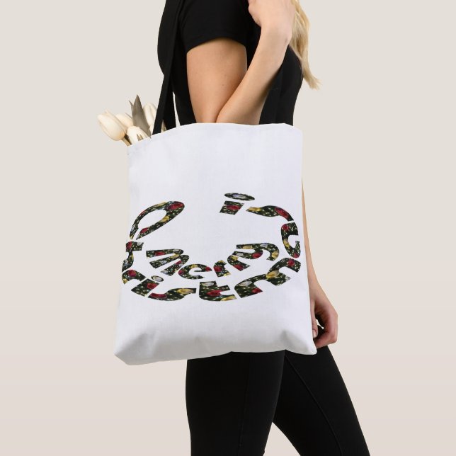 Merry Christmas Tote Bag (Close Up)