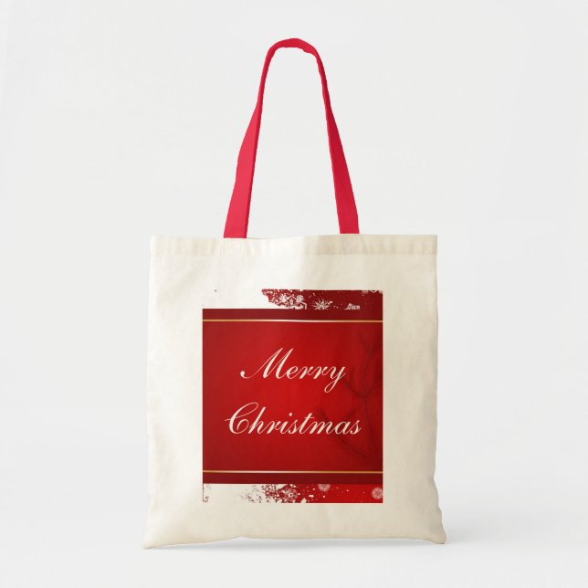 Merry Christmas Tote Bag (Front)