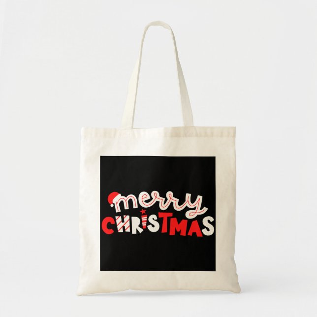 Merry Christmas Tote Bag (Front)