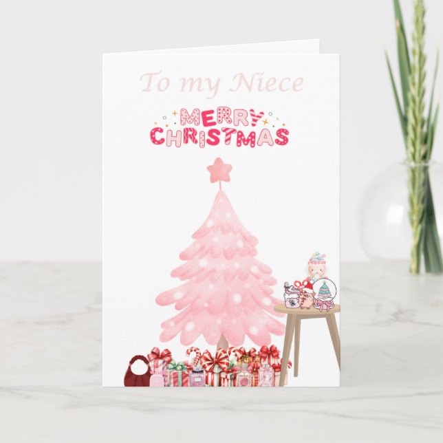 Merry Christmas toy Niece Holiday Card (Front)