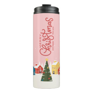 Merry Christmas Travel Mug Festive Holiday