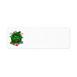 Merry Christmas Treats Address Labels