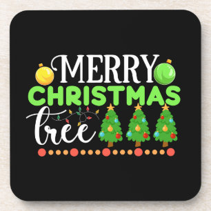 Merry Christmas Tree-34564 Coaster