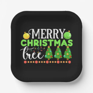 Merry Christmas Tree-34564 Paper Plate