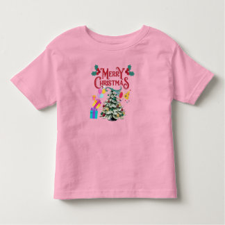 Merry Christmas tree and gift Toddler T-Shirt