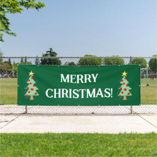 Merry Christmas Tree Banner