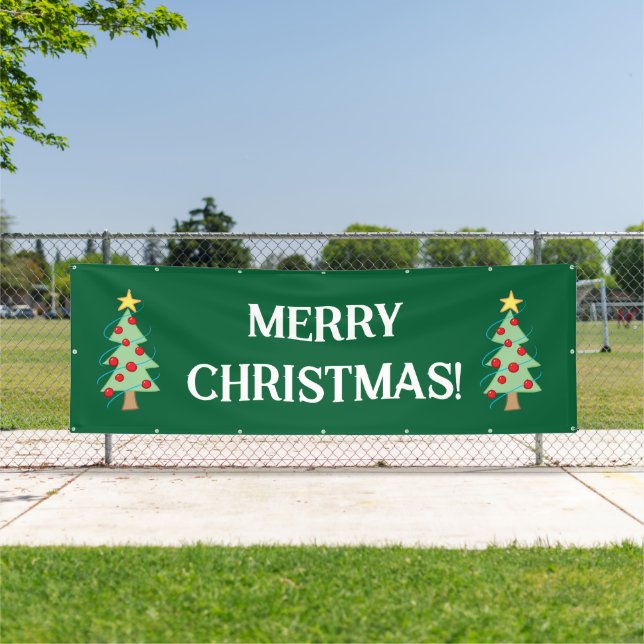 Merry Christmas Tree Banner (Insitu)