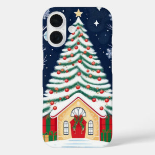 Merry Christmas Tree iPhone 16 Case
