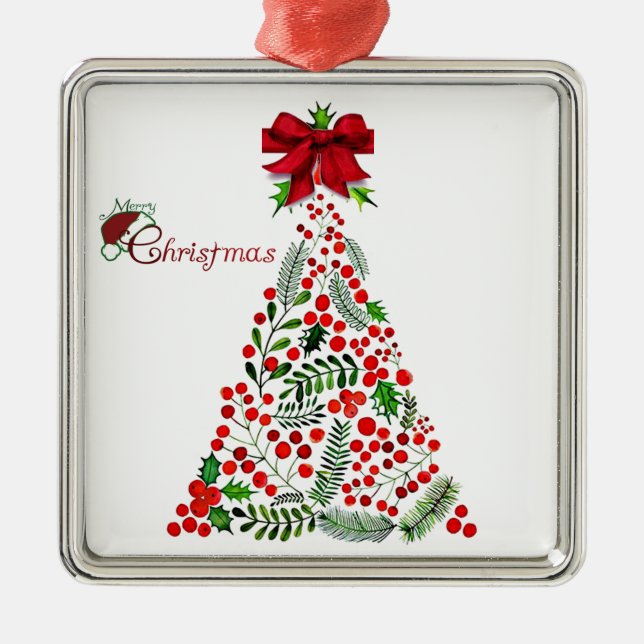 **MERRY CHRISTMAS TREE** CHRISTMAS ORNAMENT (Front)