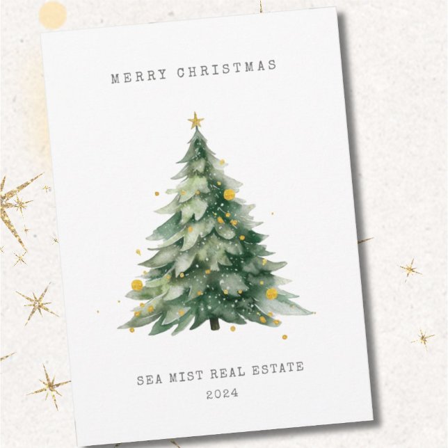 Merry Christmas Tree Corporate Card for Holidays (Creator Uploaded)